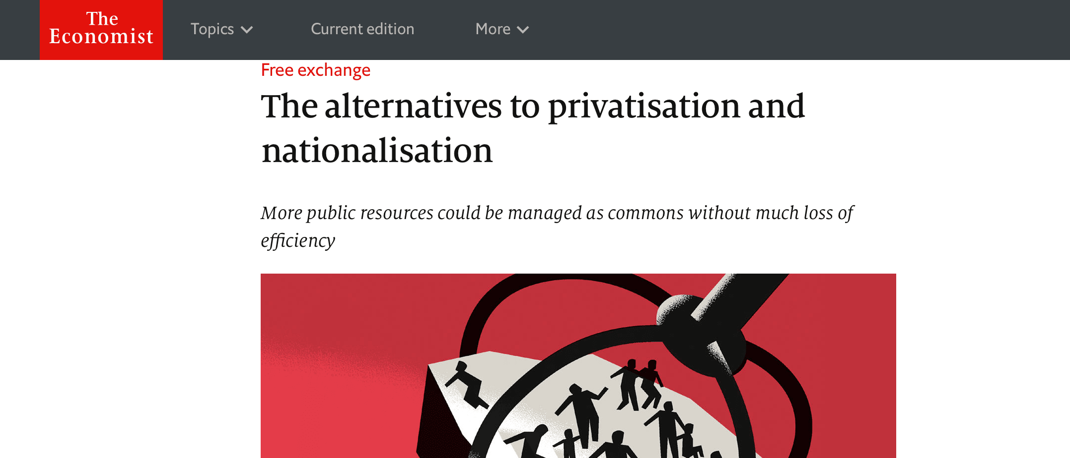 The Economist - The alternatives to privatisation and nationalisation